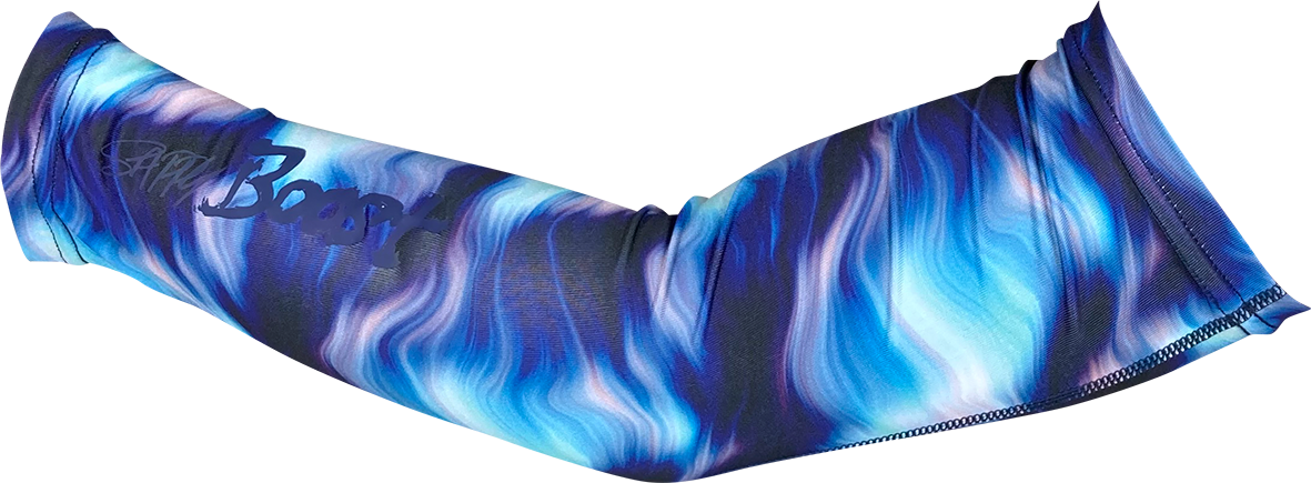 【SAPPYBOOST】アームカバー大ロゴ青マーブル