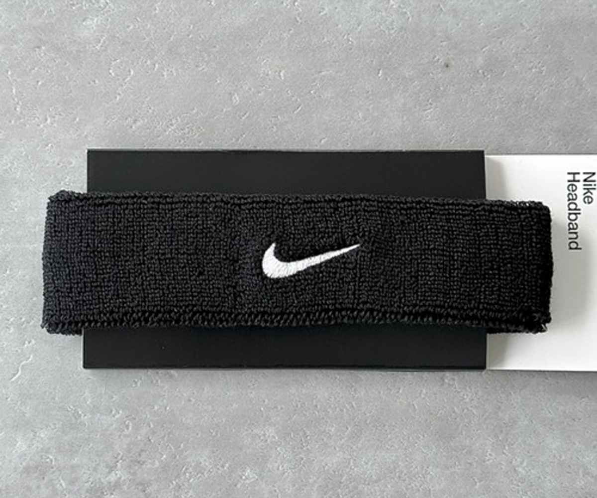 NIKE(ナイキ)/スウッシュ 刺繍 無地 ヘアバンド ヘッドバンド