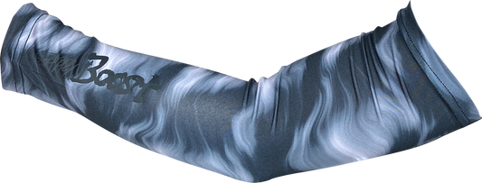 【SAPPYBOOST】アームカバー大ロゴ黒マーブル