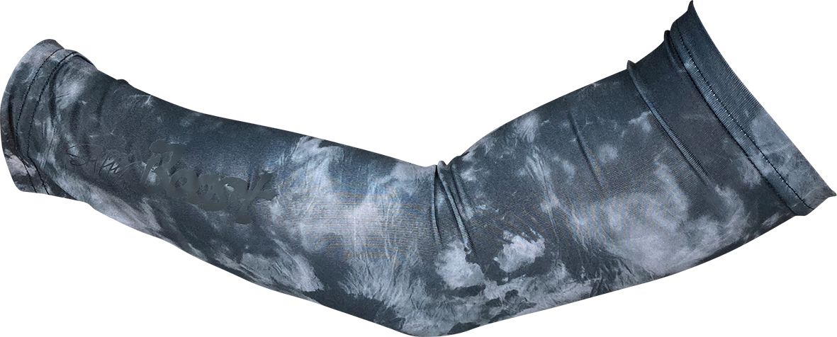 【SAPPYBOOST】アームカバー大ロゴ黒タイダイ