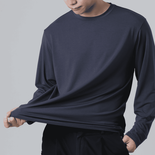 【WOLLOW】モダールロングTシャツ