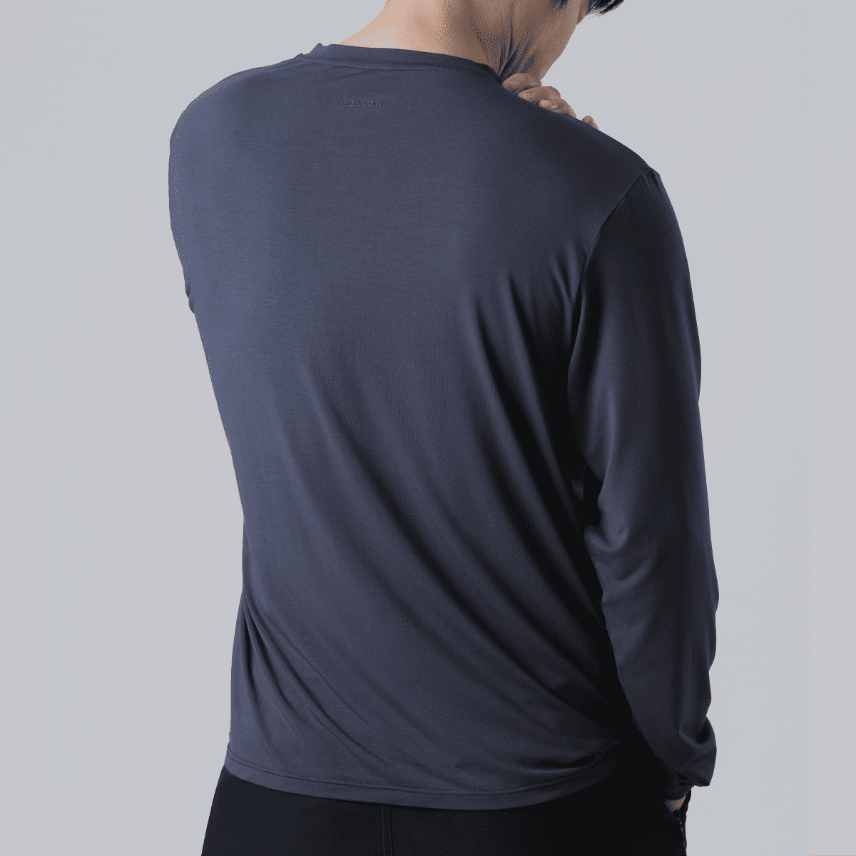 【WOLLOW】モダールロングTシャツ