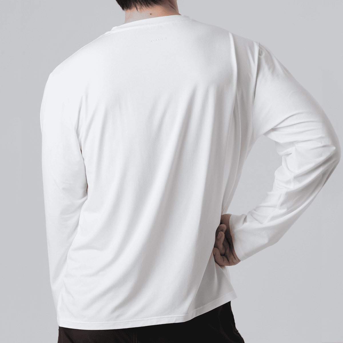 【WOLLOW】モダールロングTシャツ