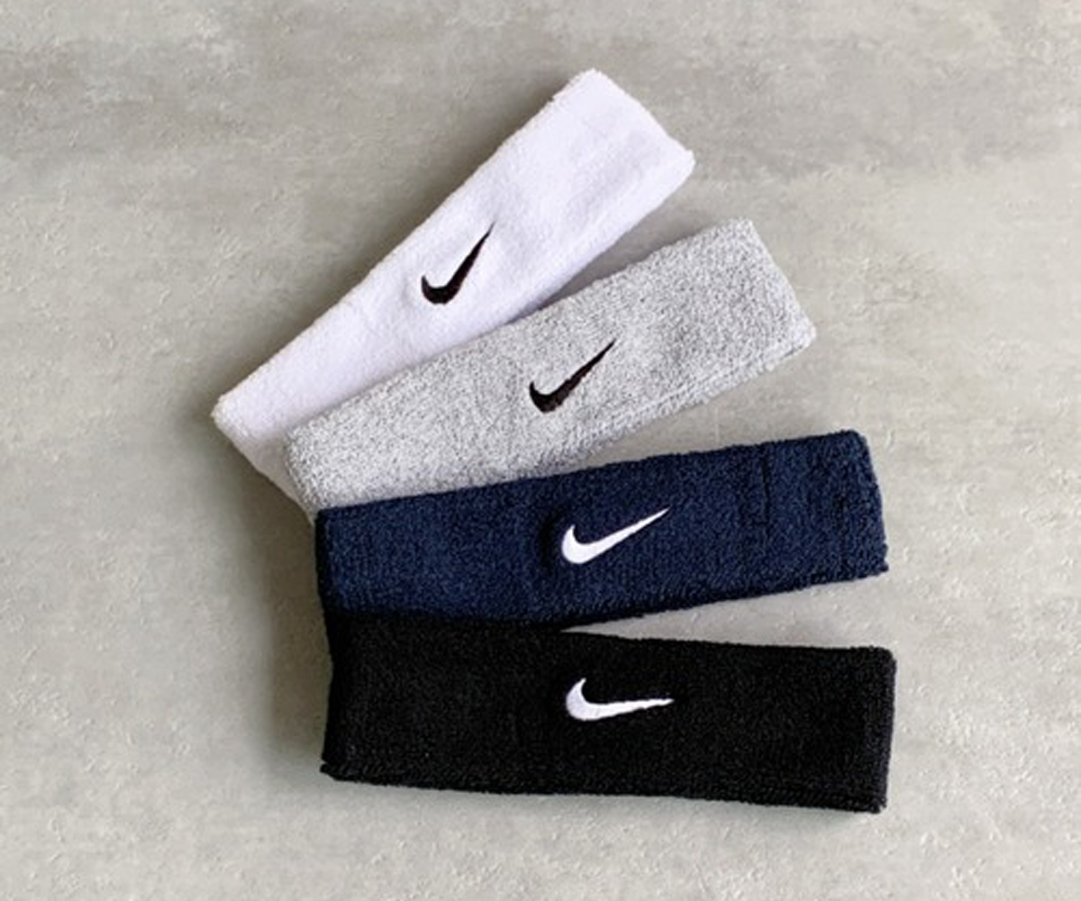 NIKE(ナイキ)/スウッシュ 刺繍 無地 ヘアバンド ヘッドバンド